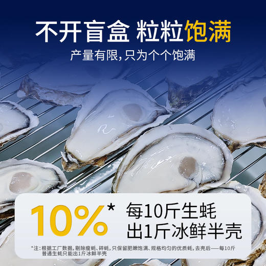 乳山半壳生蚝 | 现开现发 鲜活冷冻 肥美原浆 免开蚝刀 不开盲盒 粒粒饱满 洁净海域养殖 蚝肉厚实弹牙 家庭烧烤海鲜 送蒜蓉酱 商品图1