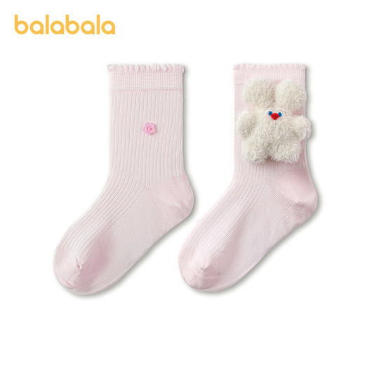 【商场同款】巴拉巴拉儿童袜子夏季新款网眼透气女童甜美袜软弹萌 商品图4