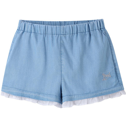【实体店同款】女童全腰牛仔短裤夏季新款安奈儿童装XG626254 商品图5