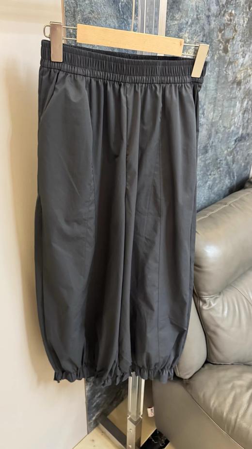 F040904春夏季新款亲肤透气休闲通勤日常百搭荷叶边束脚裤长裤 商品图6