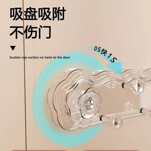 【免打孔强力承重、360度旋转吸附】2025新款吸盘挂钩免打孔强力承重门后挂衣架厨房厨具挂钩,TA 商品图2