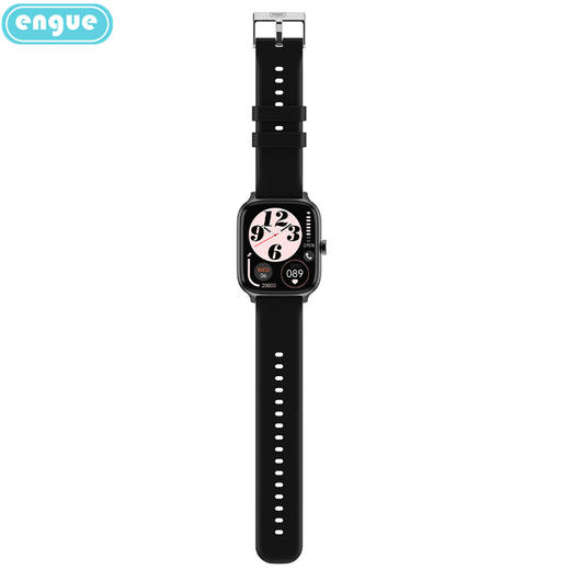 【自营】engue恩谷心率智能手表EG-T8全圆屏心率血氧计步闹钟生活防水 商品图0