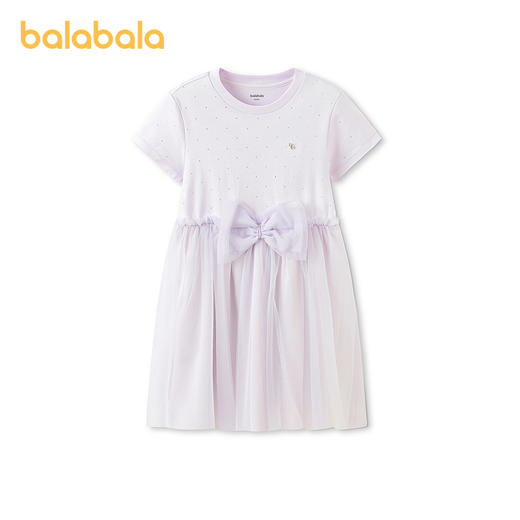 【商场同款】巴拉巴拉童装女童裙子儿童连衣裙2026新款夏针织纱裙 商品图4