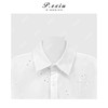 PanYiXiu/潘依绣100%棉小众法式镂空刺绣慵懒风通勤百搭衬衫 WH00556 商品缩略图2