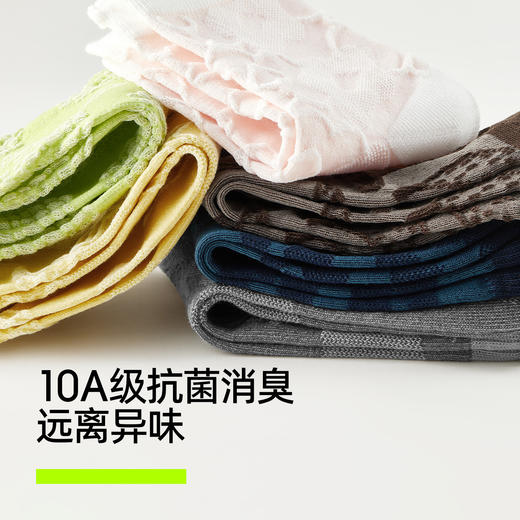 【新品上新】【水果系列】有棵树抗菌消臭可爱花边女士中筒袜5双装-S4133 商品图2