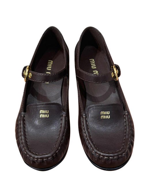 女款玛丽珍褶皱乐福鞋zo017 商品图1