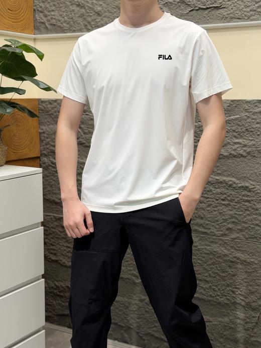 原单，斐乐压胶短袖，背部拼接透风清爽 商品图0