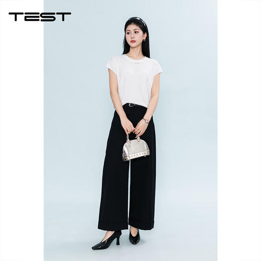 夏上新松弛感宽松显瘦遮肉百搭针织衫短袖1262040 商品图3