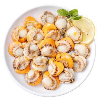 鲜项 大号冷冻带黄扇贝肉400g30-50粒 烧烤火锅食材 海鲜贝类 送礼 商品图4