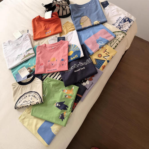 美山短袖！童装夏季T！2026新款凉爽透气跑步衫男女童少儿童休闲半袖！ 商品图1