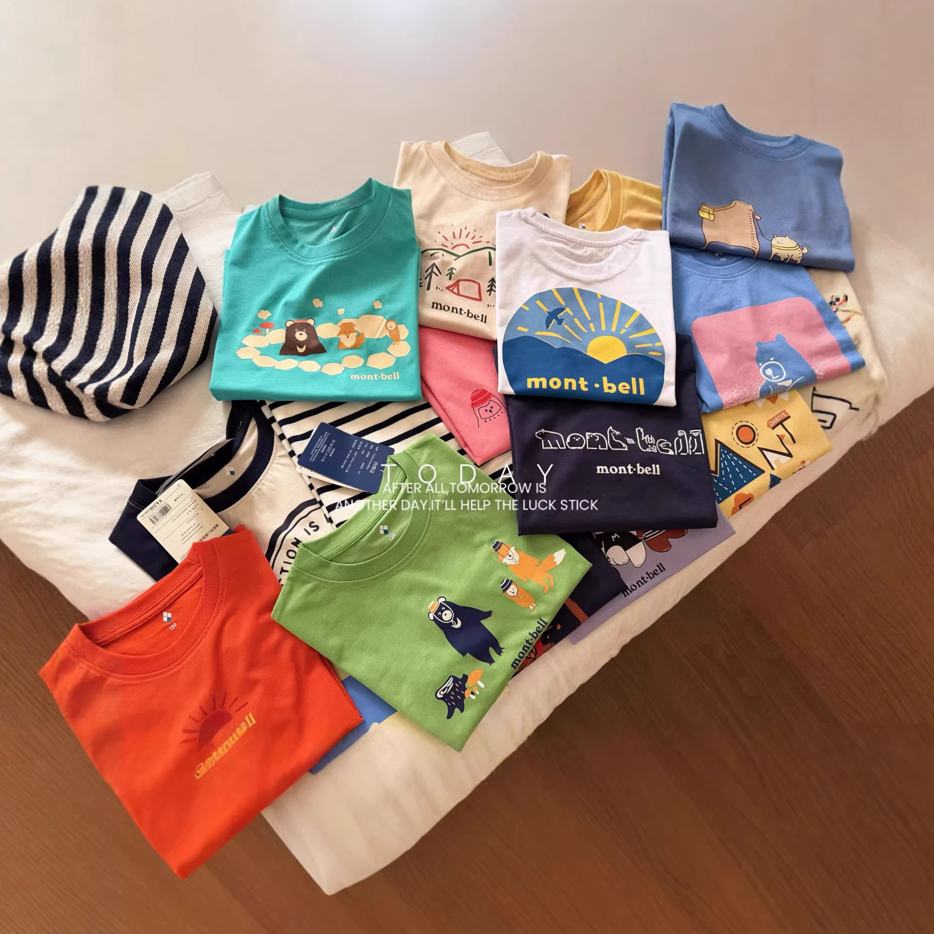 美山短袖！童装夏季T！2026新款凉爽透气跑步衫男女童少儿童休闲半袖！