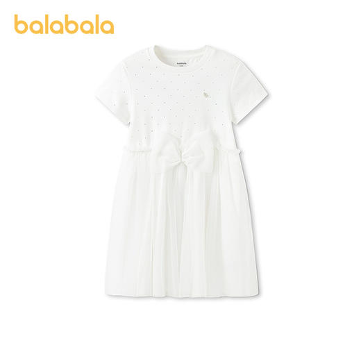 【商场同款】巴拉巴拉童装女童裙子儿童连衣裙2026新款夏针织纱裙 商品图1