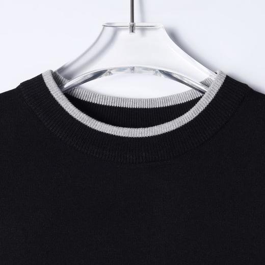 SDSA男装2026新款轻奢基础款撞色设计针织圆领短袖T恤百搭休闲 商品图1