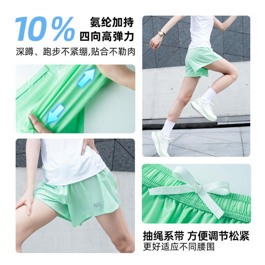 R2运动短裤马拉松专用训练男女三分裤透气速干跑步健身可放手机 商品图3