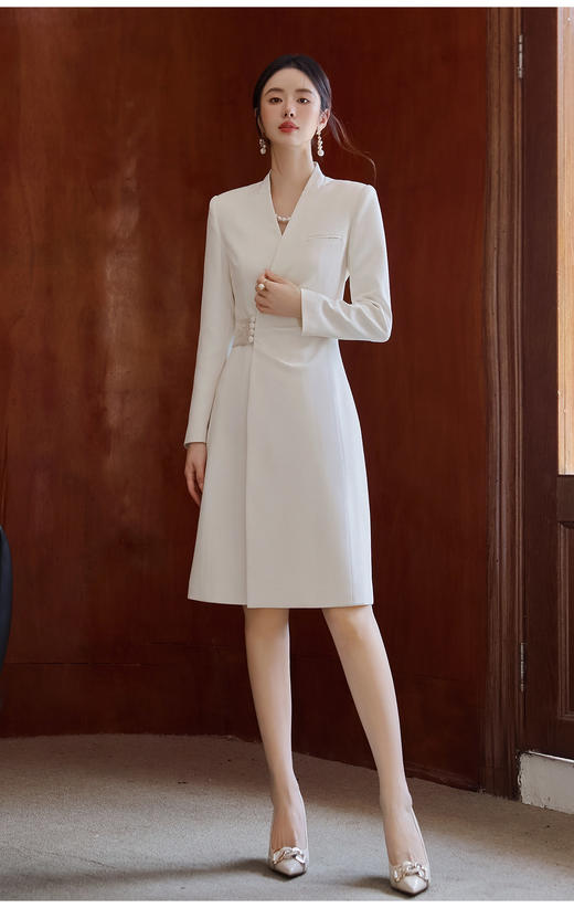 法小曼*子珍中华风连衣裙女2026新款国风女神范中长裙醋酸缎面裙子 商品图1