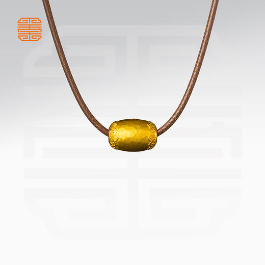 玺匠金铺《古法枣珠》足金9999串珠吊坠黄金手链送女友节日礼物 商品图5