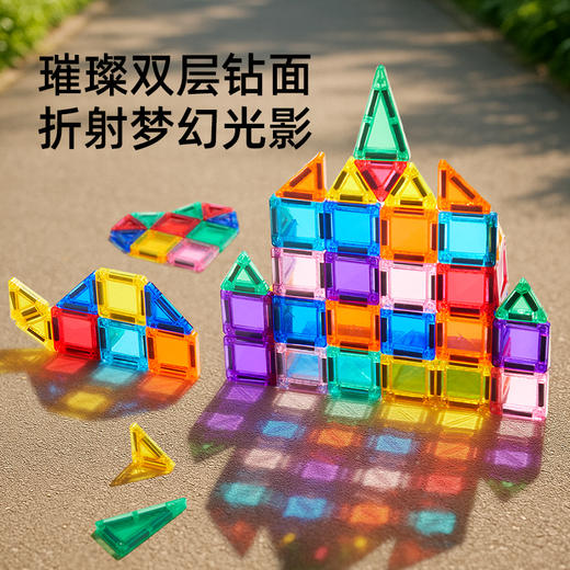 【0元抽奖】弥鹿玩具mideer迷你磁力片便携式磁力片44片装；官网特供（开奖前需添加贝星人，否则中奖无效） 商品图4