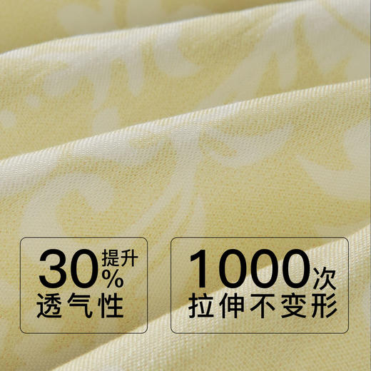 【79元超值新品】【秀黛】女圆领印花杯垫短袖套装丝滑垂坠大圆领微褶轻熟女士夏季家居服W2551031T【门店同款】 商品图2