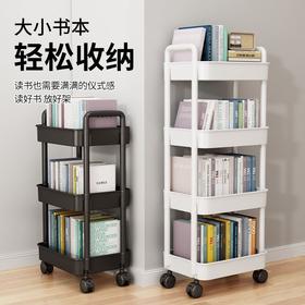 【大容量多层储物、万向轮移动灵活】小推车置物架厨房落地多层零食收纳架浴室卫生间可移动储物架.TA