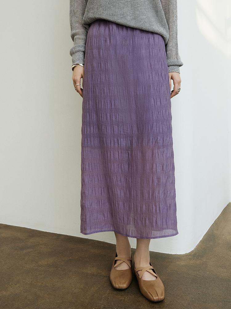 春日尽兴 天丝混纺直筒半裙FCG1SKT008