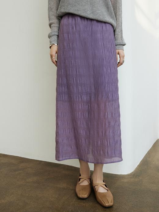 春日尽兴 天丝混纺直筒半裙FCG1SKT008 商品图0