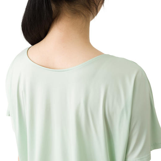 NITORI宜得利家居 居家服女士宽松休闲衣服凉感家居服强冷感蝙蝠袖T恤 商品图6