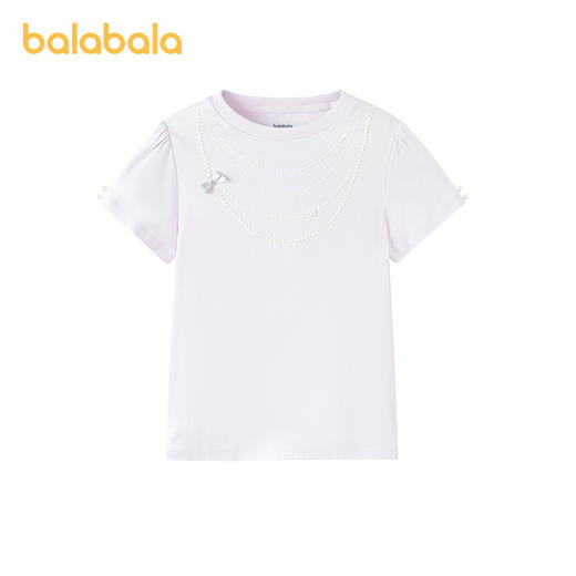 【商场同款】巴拉巴拉童装女童短袖t恤儿童2026新款夏装纯棉上衣 商品图4