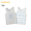 【商场同款】巴拉巴拉儿童背心夏季新款男童打底衫无袖舒适两件装 商品缩略图0