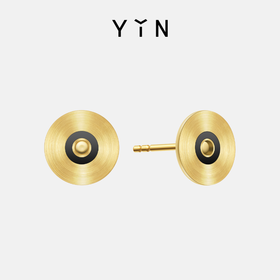 「应」系列 黄金唱片耳钉