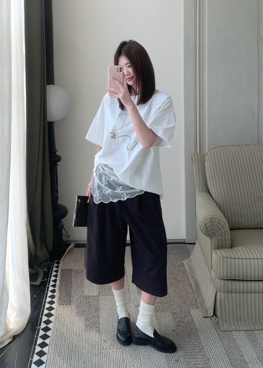 【门店同款】ENJOY夏季手工绣花大版T 170493485 商品图3