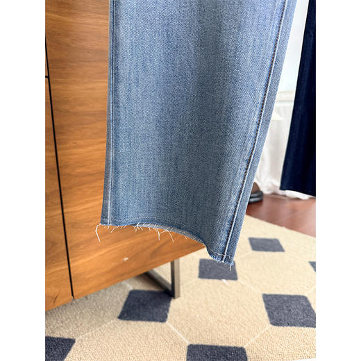 【贝拉推荐】冷晶醋酸牛仔裤 九分直筒法棍牛仔裤 前进ADVANCE冷晶醋酸四面弹FREE CROSS九分直筒春夏牛仔神裤 轻！薄！软！弹！ 商品图8