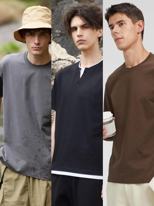 【夏日男装  吸湿透气无惧暴汗 】抗菌防臭 干爽舒适  潮男型男必备单品 商品图0