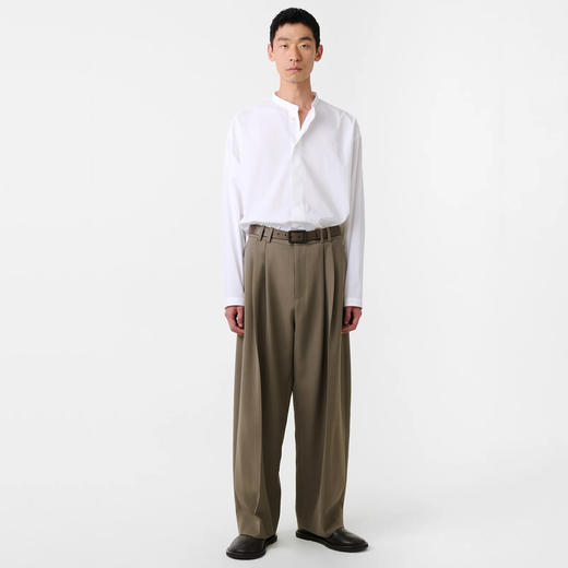 STUDIO NICHOLSON PANT DOUBLE PLEAT男装轻量羊毛双褶宽松阔腿裤 商品图1