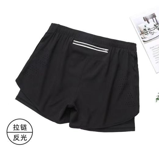 【假两件内衬防走光、抽绳裤腰自由调节】专业跑步短裤男假两件轻薄速干透气反光运动裤健身田径训练马拉松.TA 商品图4
