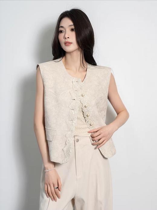 香y同款新中式重工刺绣国风绝美马甲 商品图9