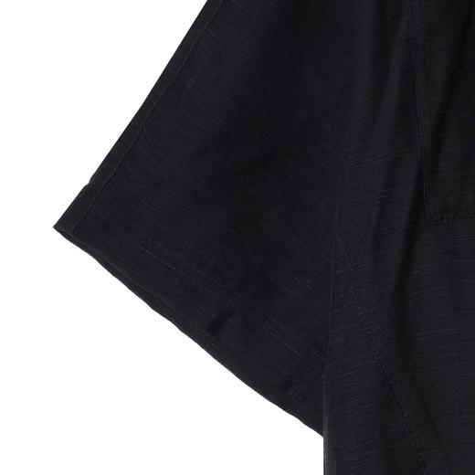 SDSA男装2026新款轻奢复古舒适半按扣翻领短袖衬衫下摆松紧百搭 商品图2