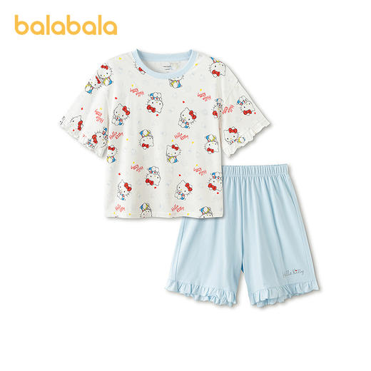 【三丽鸥IP商场同款】巴拉巴拉女童睡衣套装夏空调服短袖套装甜美 商品图4