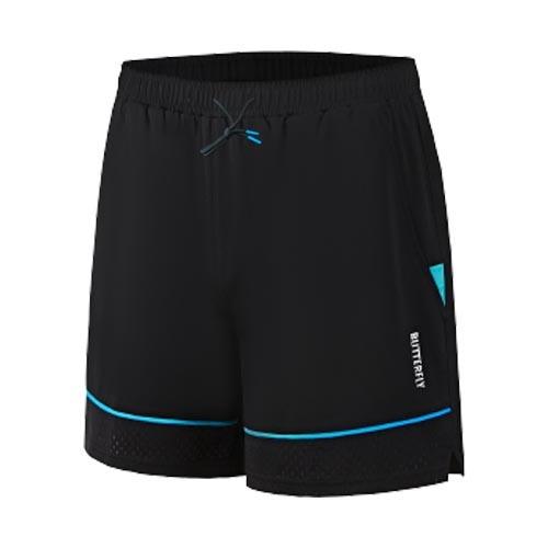 Butterfly蝴蝶乒乓短裤运动短裤BWS-337黑色速干透气宽松轻量运动裤 商品图0