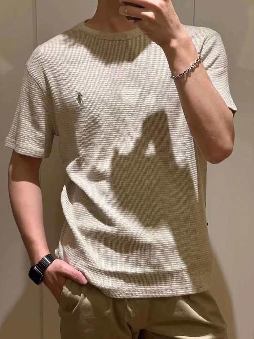 拉夫劳伦  26新款polo华夫格圆领T恤情侣款 商品图2