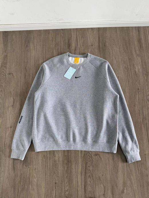 F040915春秋季新款立体硅胶印花字母加绒休闲时尚百搭插肩长袖卫衣 商品图3