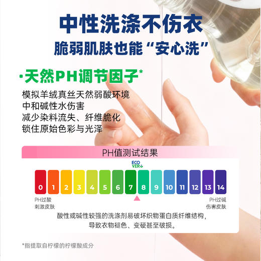 比利时ECOVER精致衣物清洗液 国际羊毛局认证 不发硬不变形不缩水 天然植物提取0化工成分 商品图4