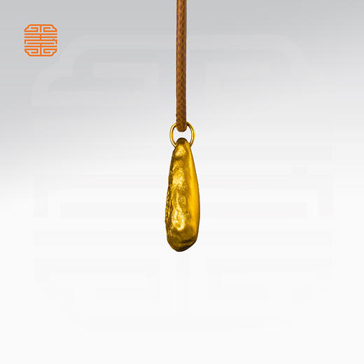 玺匠金铺《如意石》古法工艺足金9999吊坠黄金首饰生日礼物送女友 商品图4