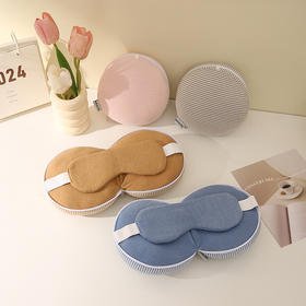 【柔软回弹！支撑性强】多功能PP棉U型枕遮光睡眠眼罩颈枕头二合一趴睡午休枕飞机旅行枕。xb