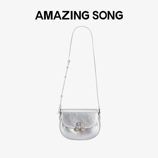 【品牌直发】Amazing Song乙颂 栗子包春夏新款牛皮复古通勤单肩斜挎腋下 商品图9