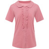 女士短袖衬衫棉麻大码遮肚子2026新款休闲衬衣夏季宽松娃娃领上衣 商品缩略图4