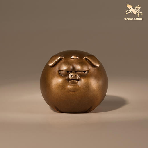 铜师傅《傲娇十二生肖》桌面创意生肖吉祥物紫铜摆件 家居装饰品 商品图12