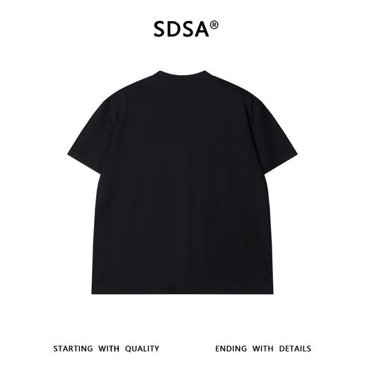 SDSA男装2026新款高贵轻奢重磅圆领短袖T恤宽松基础款休闲上衣 商品图4