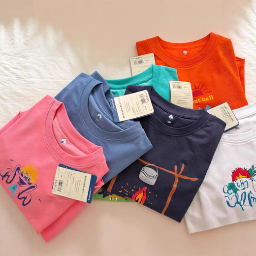 美山短袖！童装夏季T！2026新款凉爽透气跑步衫男女童少儿童休闲半袖！ 商品图2