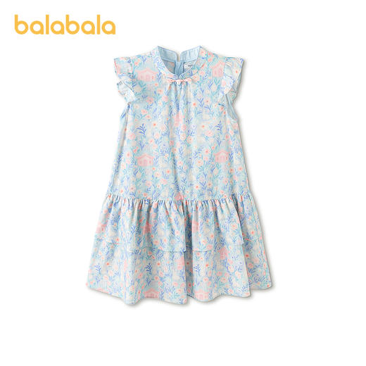 【商场同款】巴拉巴拉女童裙子儿童连衣裙2026新款夏装国风裙印花 商品图4