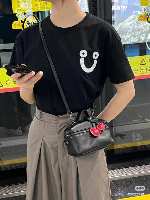 龙骧新款牛皮材质盒子包 商品图0